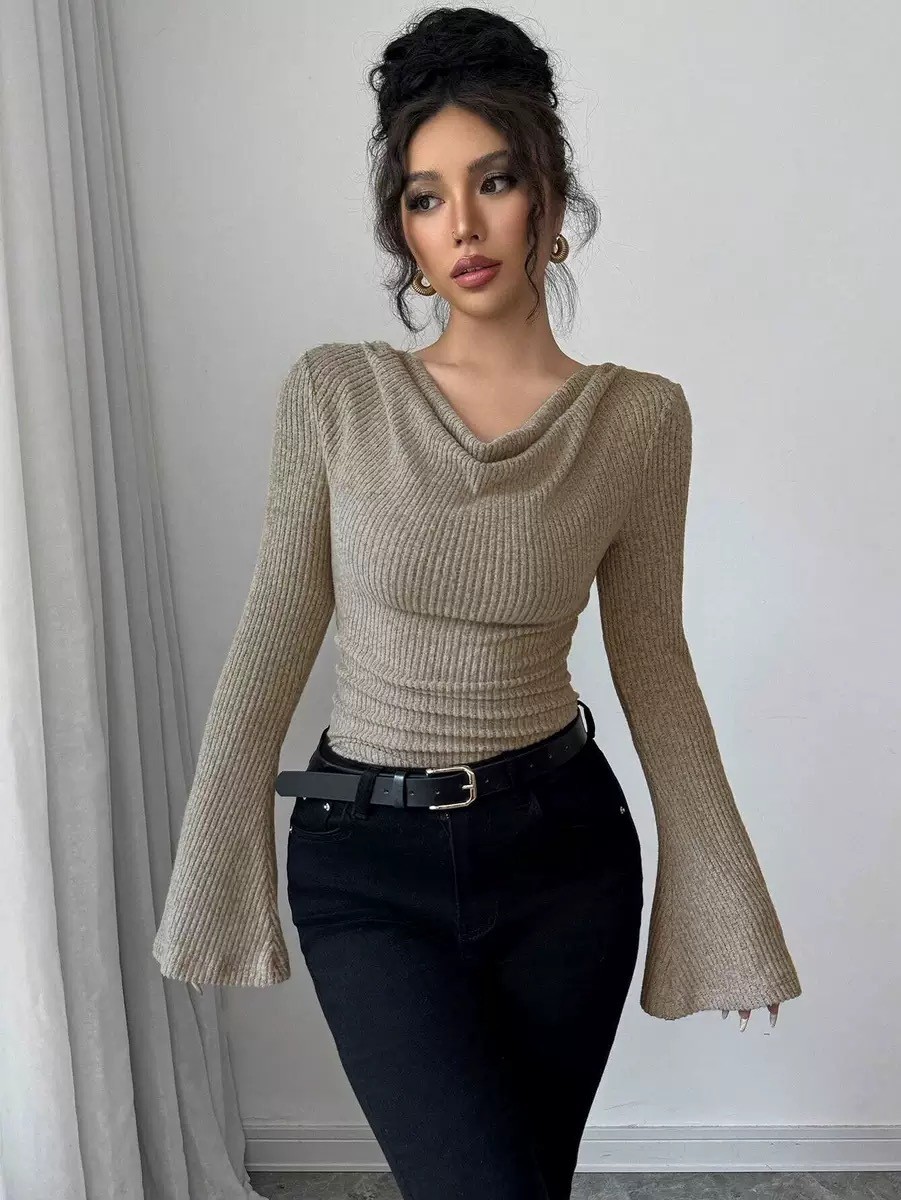 Women Blouse Off Shoulder Cowl - Women Fashion Blouse recensione e prezzo