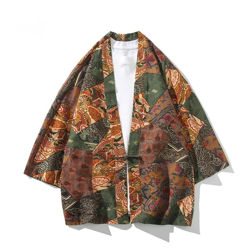 Ethnic Style Print Yukata Men  - Women Fashion Blouse recensione e prezzo
